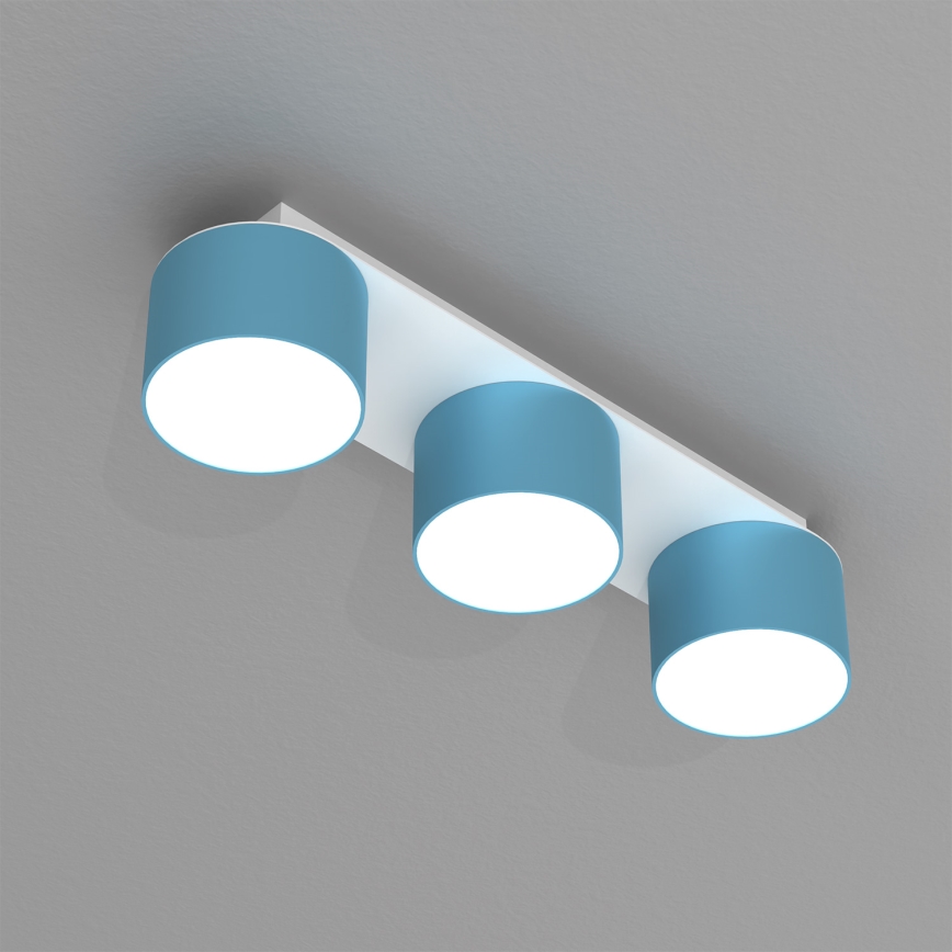 Plafoniera DIXIE 3xGX53/11W/230V blu
