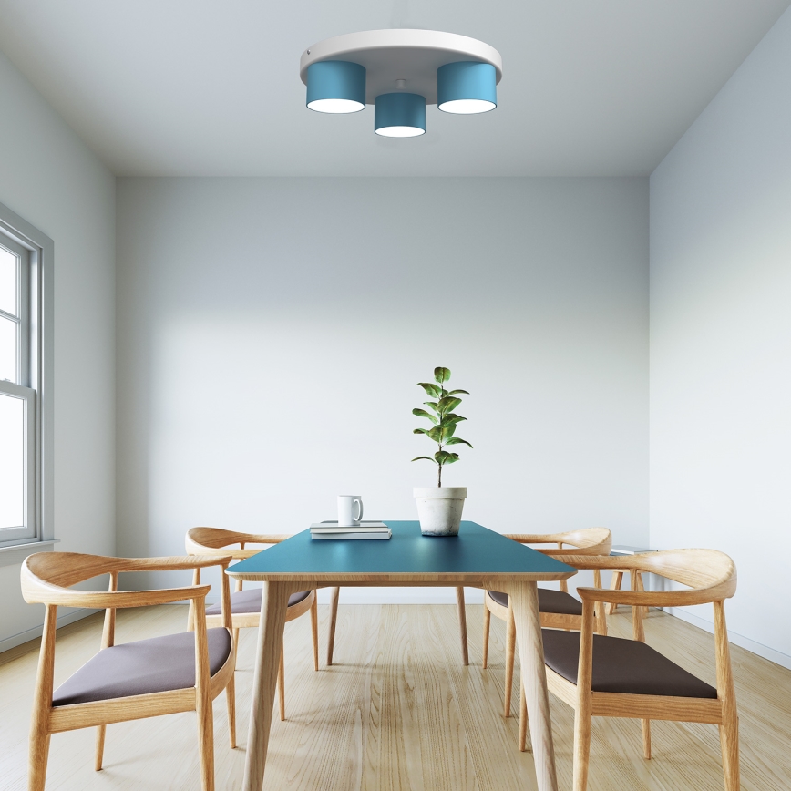 Plafoniera DIXIE 3xGX53/11W/230V blu