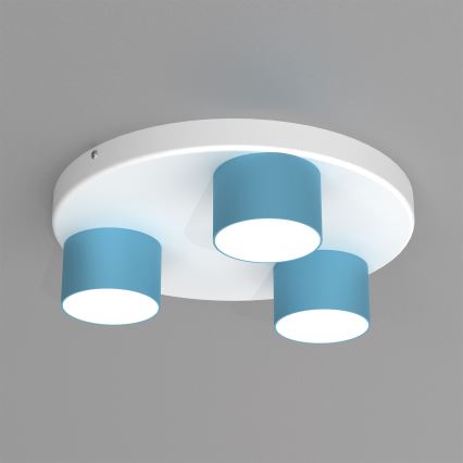 Plafoniera DIXIE 3xGX53/11W/230V blu