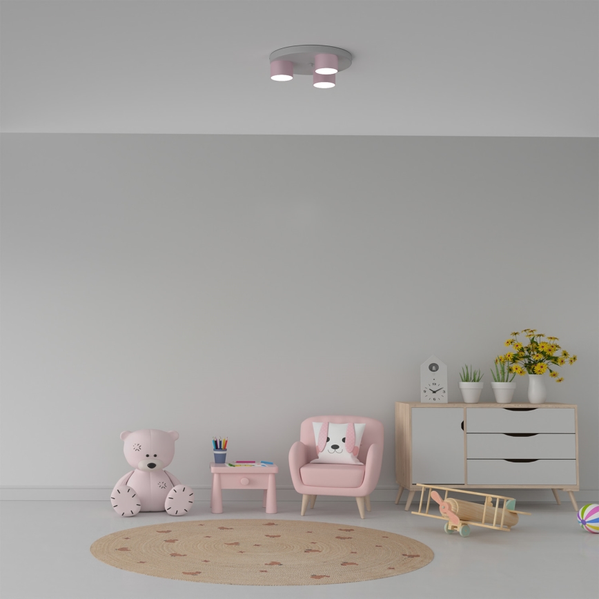Plafoniera DIXIE 3xGX53/11W/230V rosa