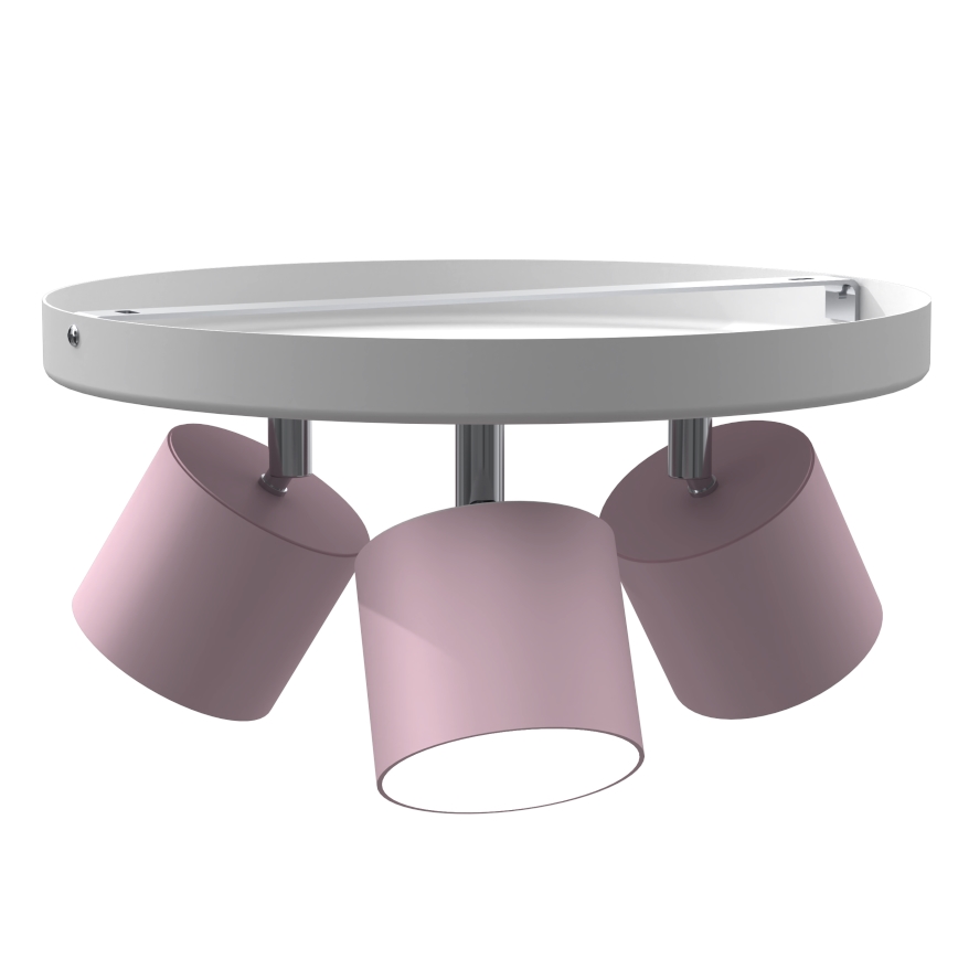 Plafoniera DIXIE 3xGX53/11W/230V rosa