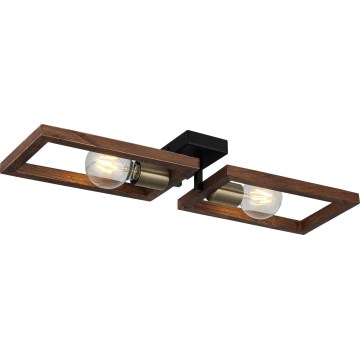 Plafoniera ERA 2xE27/40W/230V marrone