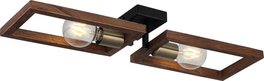 Plafoniera ERA 2xE27/40W/230V marrone