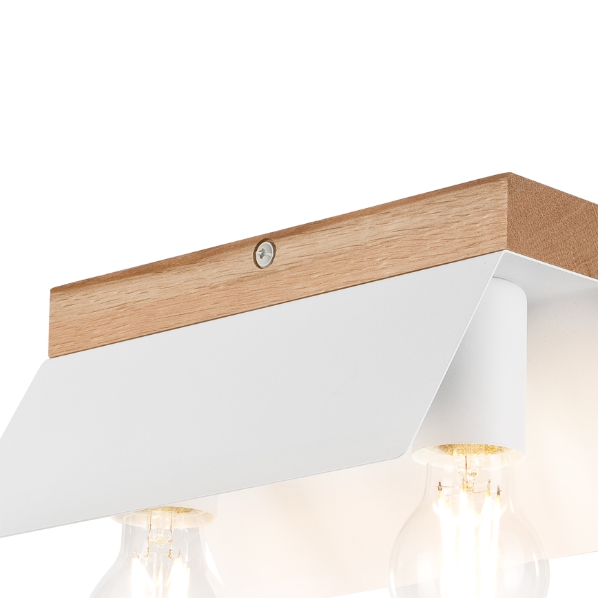 Plafoniera ESME 2xE27/15W/230V bianco/quercia