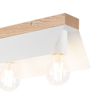 Plafoniera ESME 3xE27/15W/230V bianco/quercia
