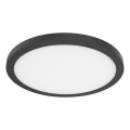 Plafoniera EVORA LED/18W/230V 3000/4000/6000K Ø 22,5 cm nero