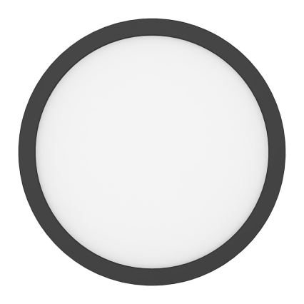 Plafoniera EVORA LED/18W/230V 3000/4000/6000K Ø 22,5 cm nero