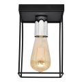 Plafoniera FINN 1xE27/15W/230V nero/cromo lucido