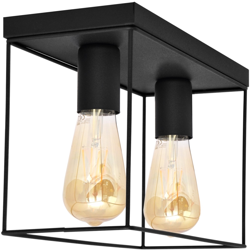 Plafoniera FINN 2xE27/15W/230V nero