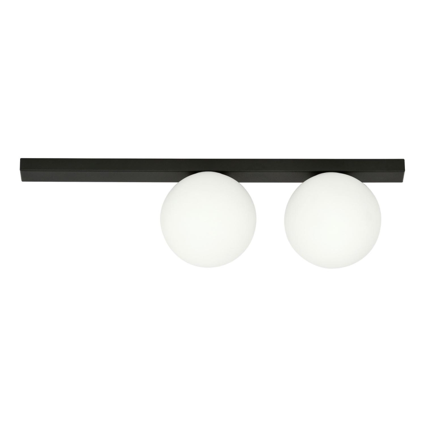 Plafoniera FIT 2xE14/10W/230V nero/bianco