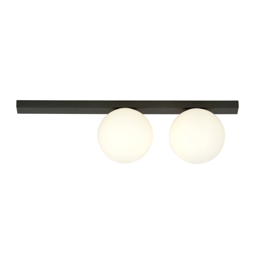 Plafoniera FIT 2xE14/10W/230V nero/bianco