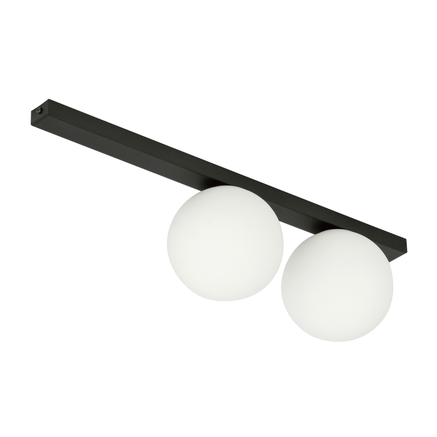 Plafoniera FIT 2xE14/10W/230V nero/bianco