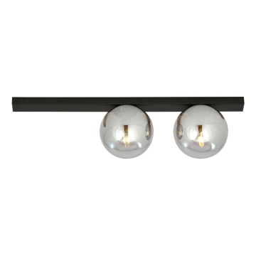 Plafoniera FIT 2xE14/10W/230V nero/grigio