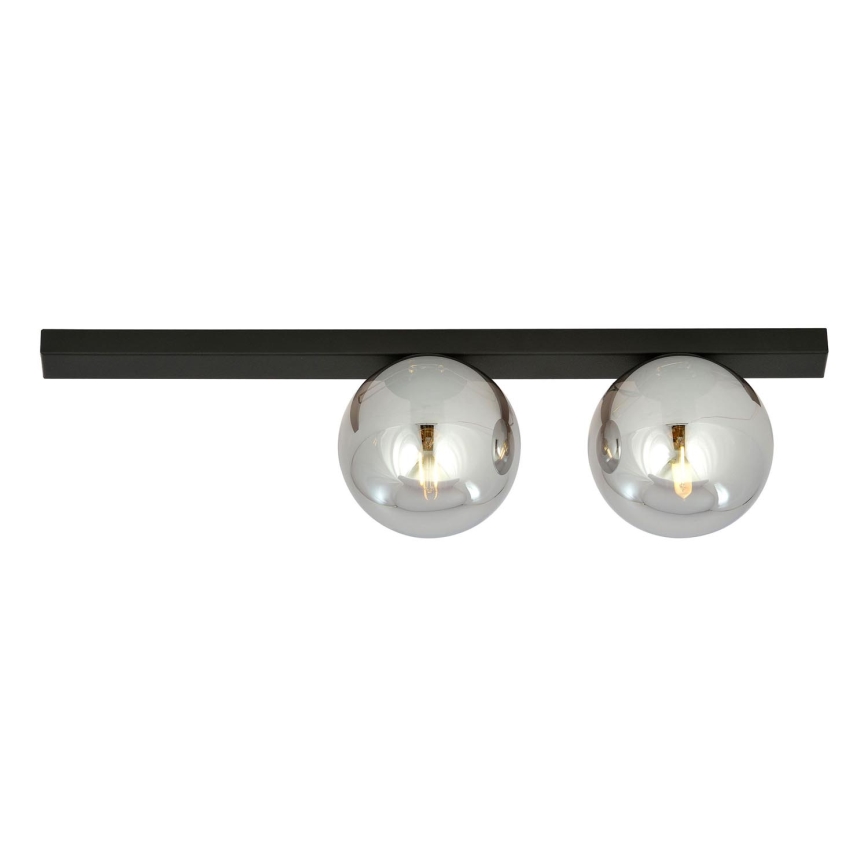 Plafoniera FIT 2xE14/10W/230V nero/grigio
