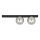 Plafoniera FIT 2xE14/10W/230V nero/grigio