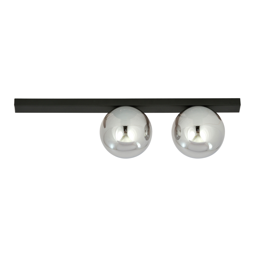 Plafoniera FIT 2xE14/10W/230V nero/grigio