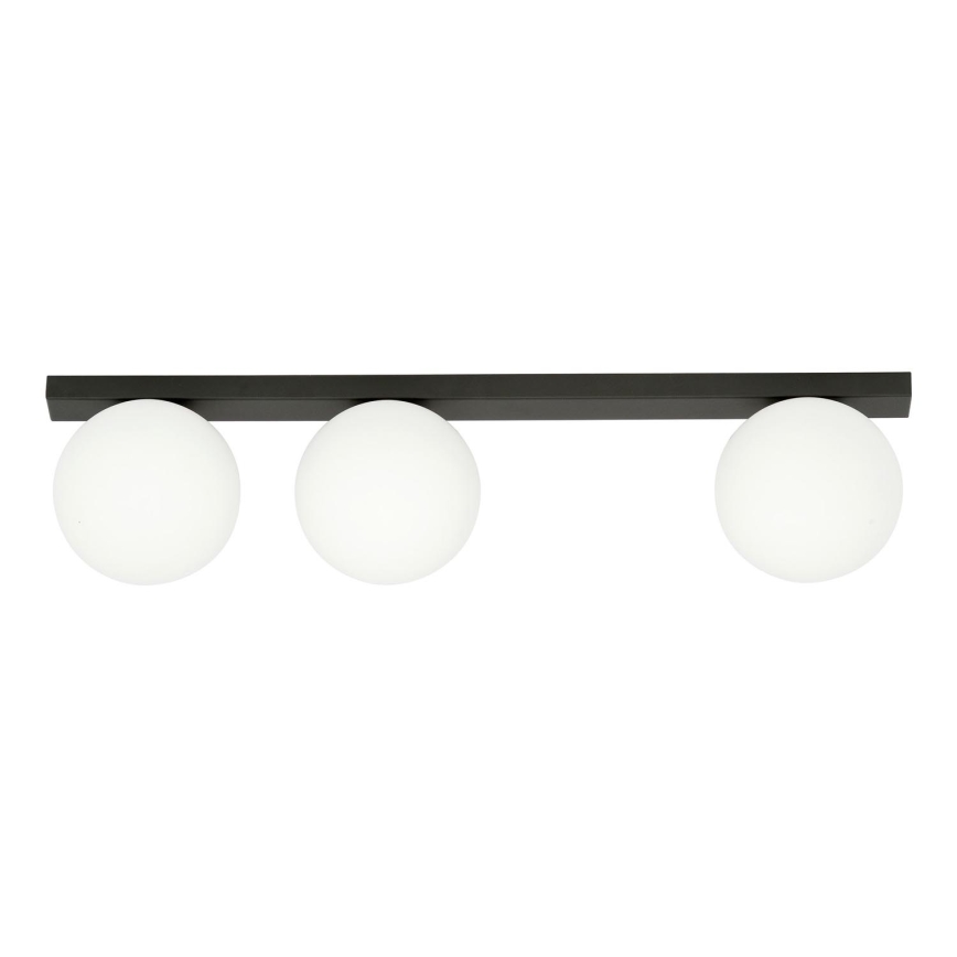 Plafoniera FIT 3xE14/10W/230V nero/bianco