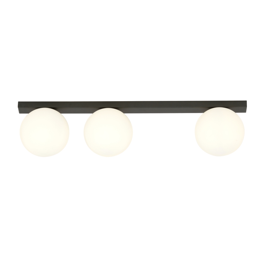 Plafoniera FIT 3xE14/10W/230V nero/bianco