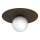 Plafoniera FLAT 1xE27/15W/230V 55x60 cm marrone