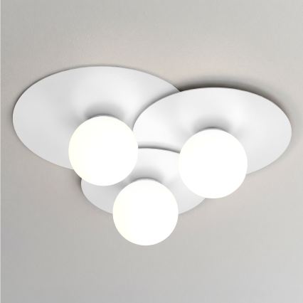 Plafoniera FLAT 3xE27/15W/230V 55x60 cm bianca