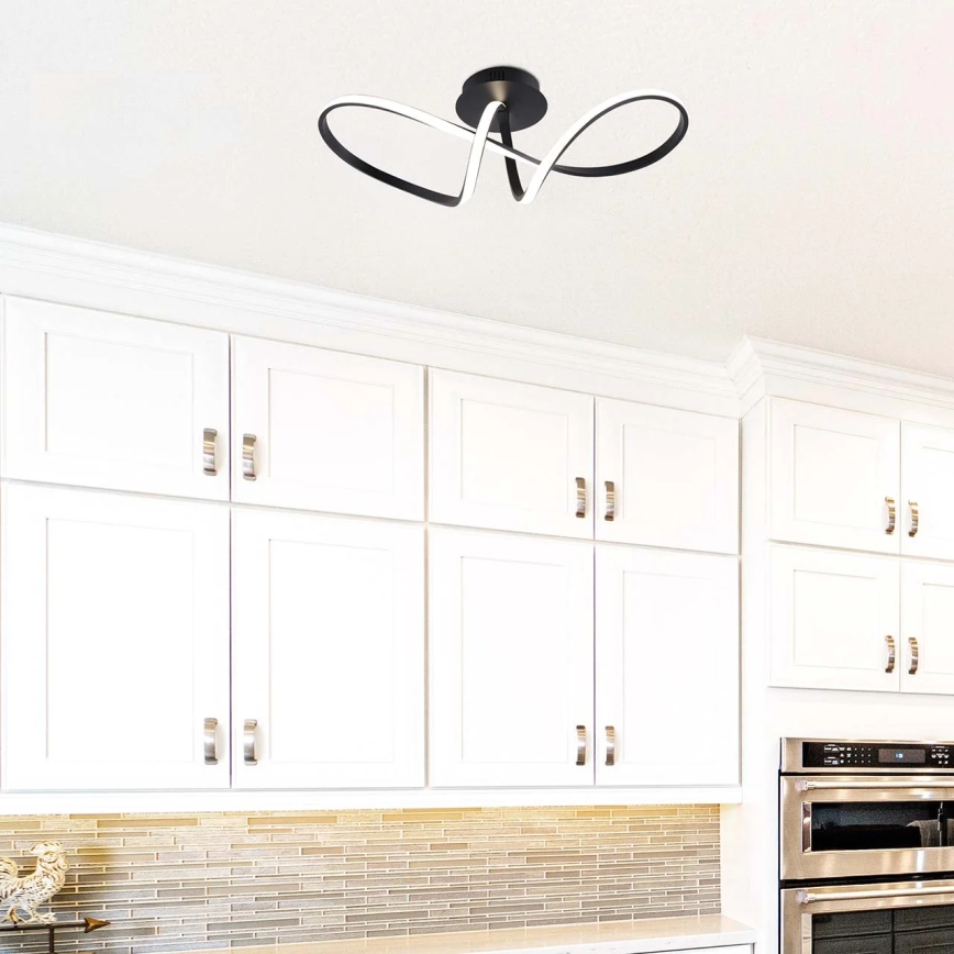 Plafoniera FLAVIA LED/33W/230V 24x61 cm nera