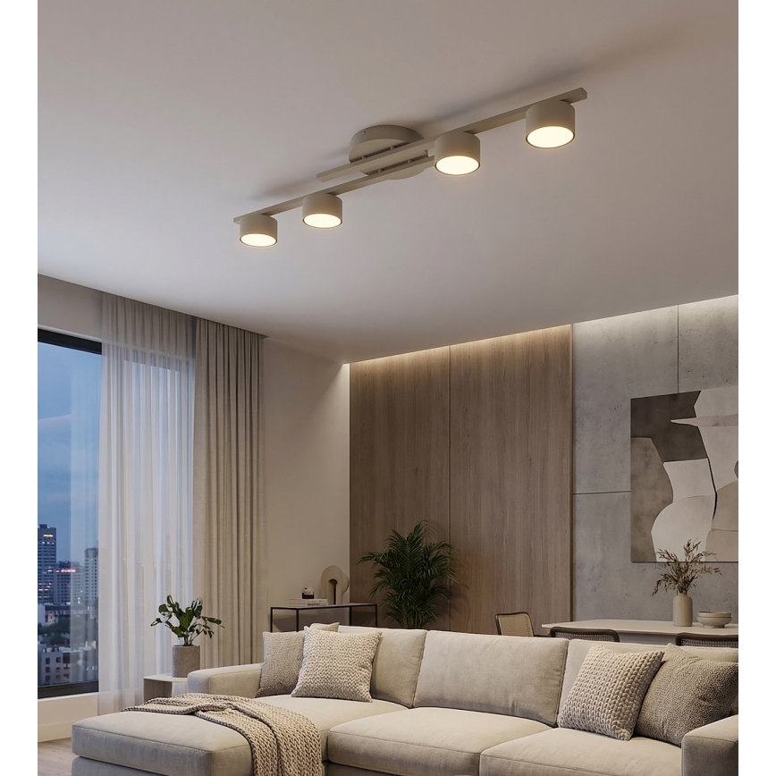 Plafoniera FRAGMENT 4xGX53/12W/230V beige