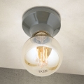 Plafoniera FROST 1xE27/60W/230V grigia