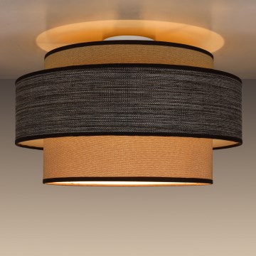 Plafoniera GRACE 1xE27/60W/230V beige/marrone