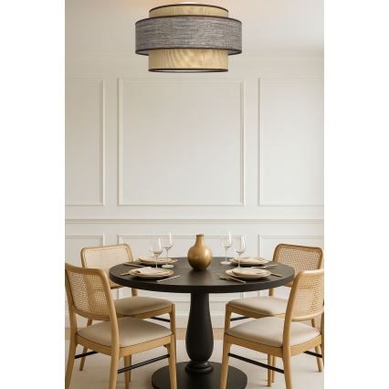 Plafoniera GRACE 1xE27/60W/230V beige/marrone