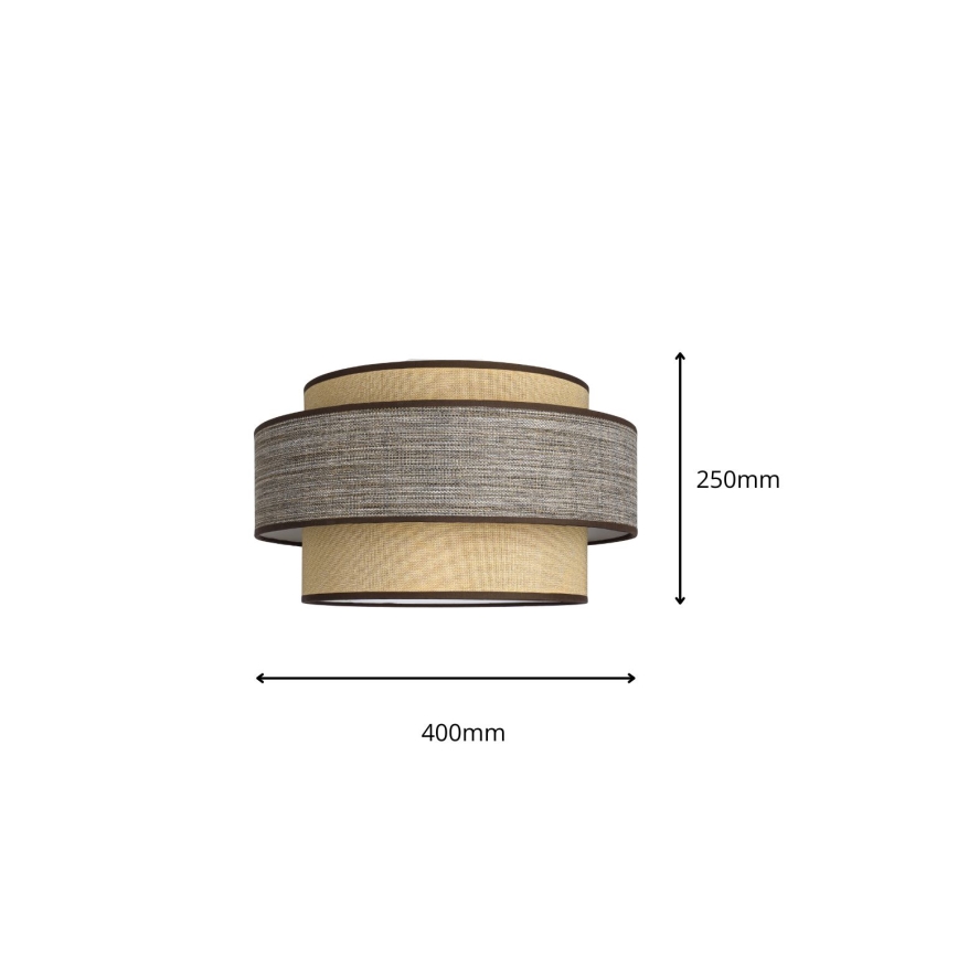 Plafoniera GRACE 1xE27/60W/230V beige/marrone