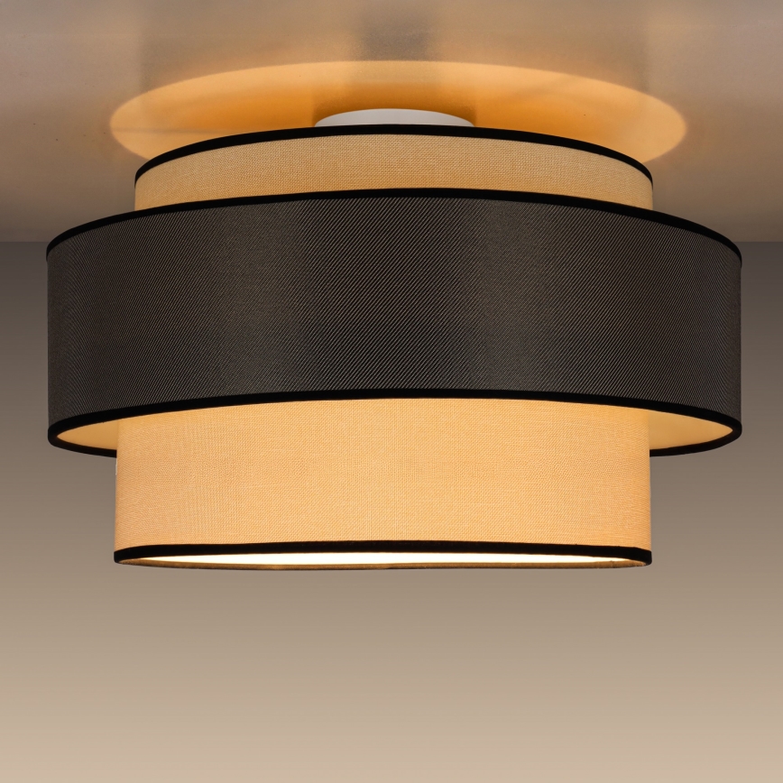 Plafoniera GRACE 1xE27/60W/230V color crema/grigio