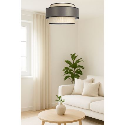 Plafoniera GRACE 1xE27/60W/230V color crema/grigio
