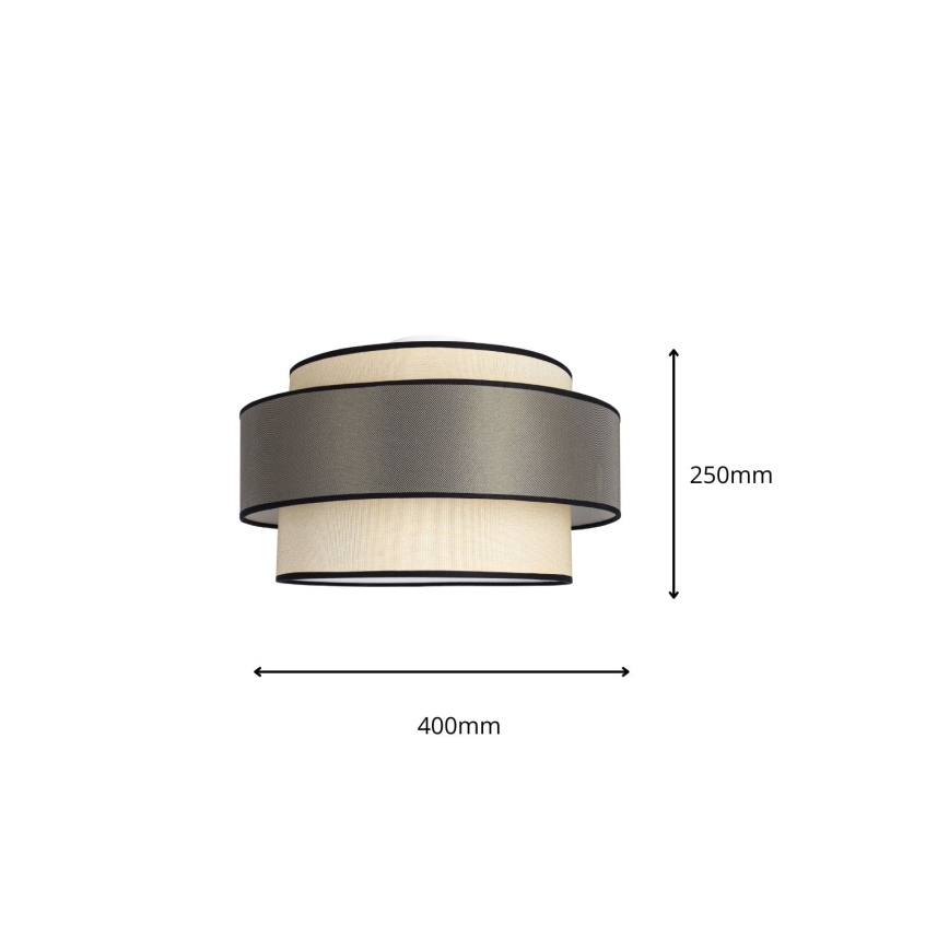 Plafoniera GRACE 1xE27/60W/230V color crema/grigio