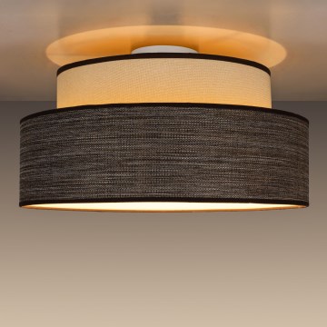 Plafoniera GRACE 1xE27/60W/230V color crema/marrone