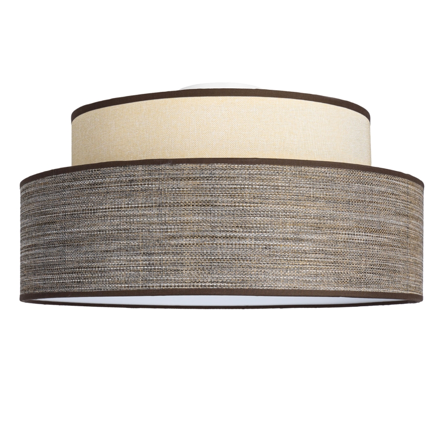 Plafoniera GRACE 1xE27/60W/230V color crema/marrone