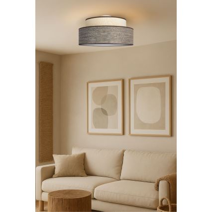 Plafoniera GRACE 1xE27/60W/230V color crema/marrone