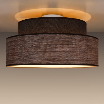 Plafoniera GRACE 1xE27/60W/230V marrone/beige
