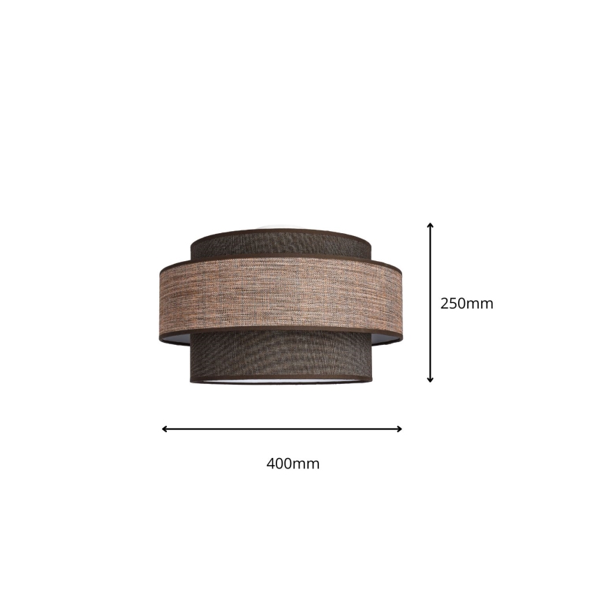 Plafoniera GRACE 1xE27/60W/230V marrone/beige
