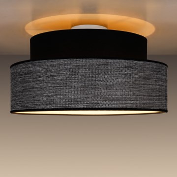 Plafoniera GRACE 1xE27/60W/230V nero/grigio