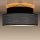Plafoniera GRACE 1xE27/60W/230V nero/grigio