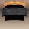 Plafoniera GRACE 1xE27/60W/230V nero/grigio