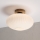Plafoniera HARMA WOOD 1xE27/15W/230V rovere/bianco diam. 30 cm