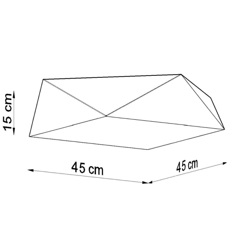 Plafoniera HEXA 3xE27/60W/230V bianca