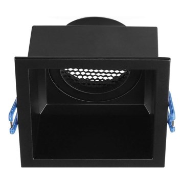 Plafoniera incasso GU10 9x9 cm nero