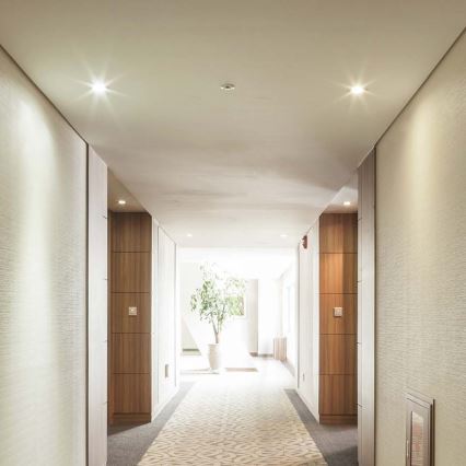 Plafoniera incasso GU10 Ø 9 cm bianco