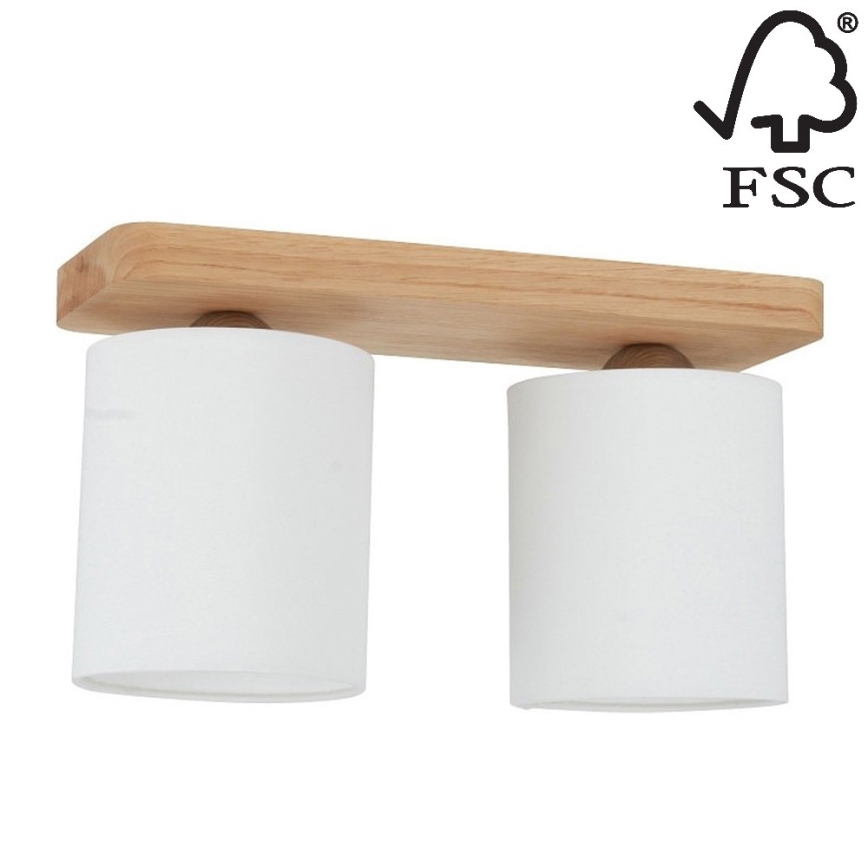 Plafoniera JENTA 2xE27/25W/230V - certificato FSC