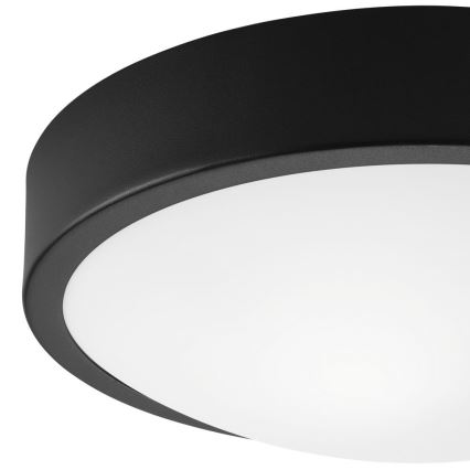 Plafoniera JONAS 1xE27/60W/230V diametro 26 cm nero
