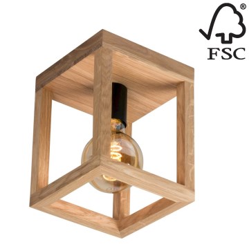 Plafoniera KAGO 1xE27/60W/230V quercia opaco - certificato FSC