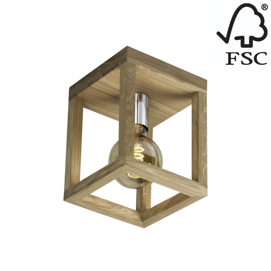 Plafoniera KAGO 1xE27/60W/230V quercia opaco - certificato FSC