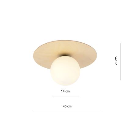 Plafoniera KENZO 1xE14/10W/230V beige